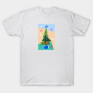 Mid century Modern Christmas Tree T-Shirt